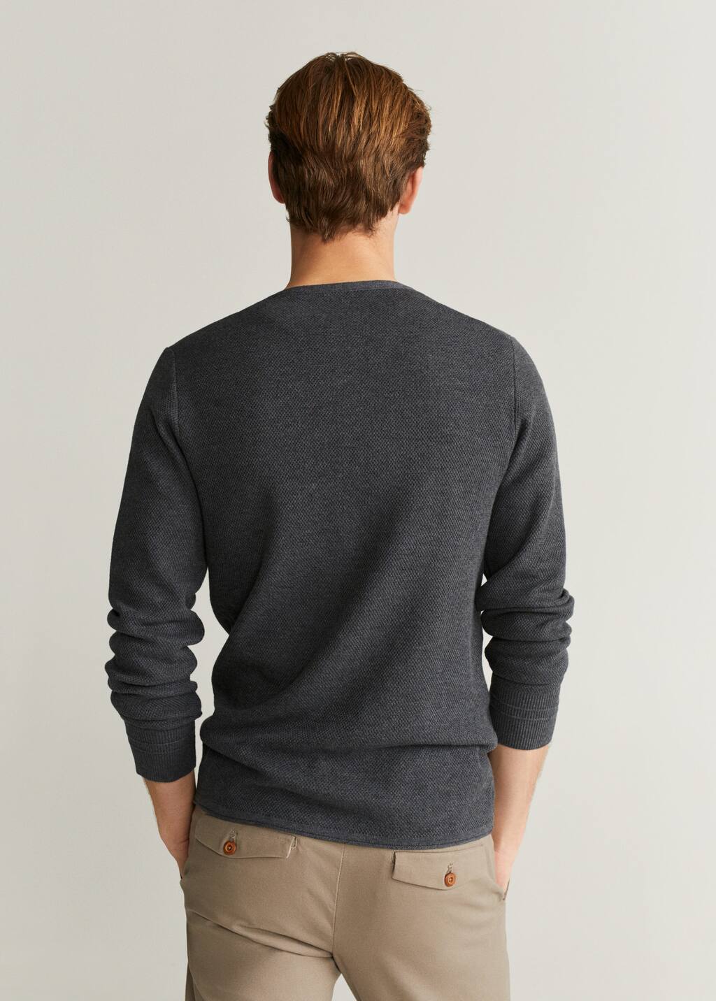Jersey algodón cuello panadero Hombre | Mango Man España Jersey algodón cuello panadero Cárdigans y jerséis de