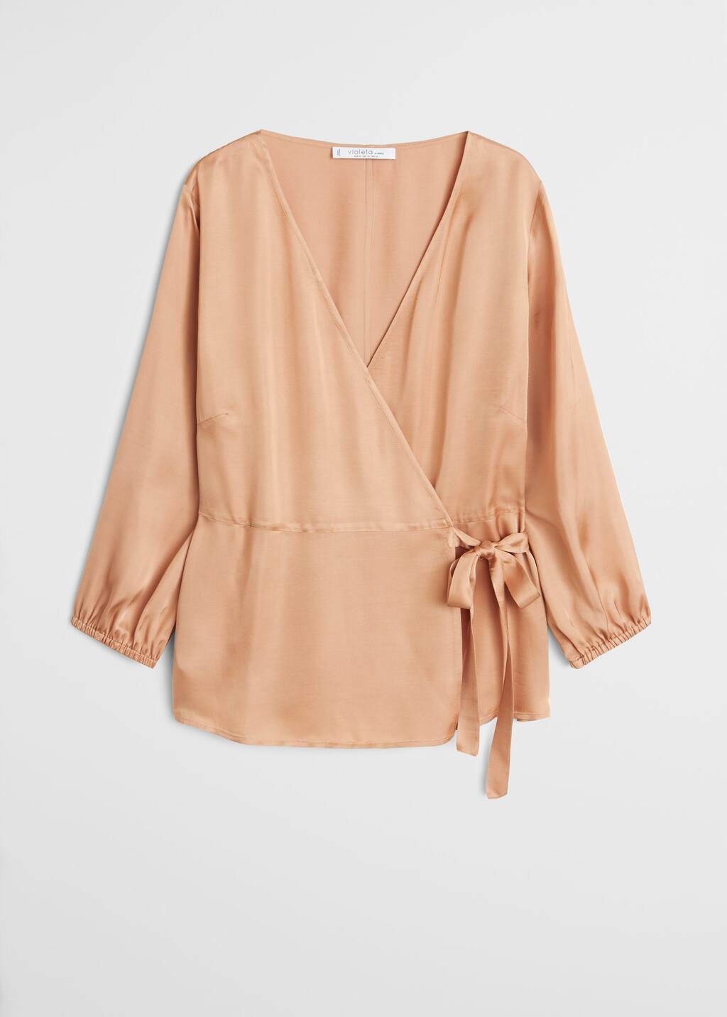 Mango Satin wrap blouse 67004006