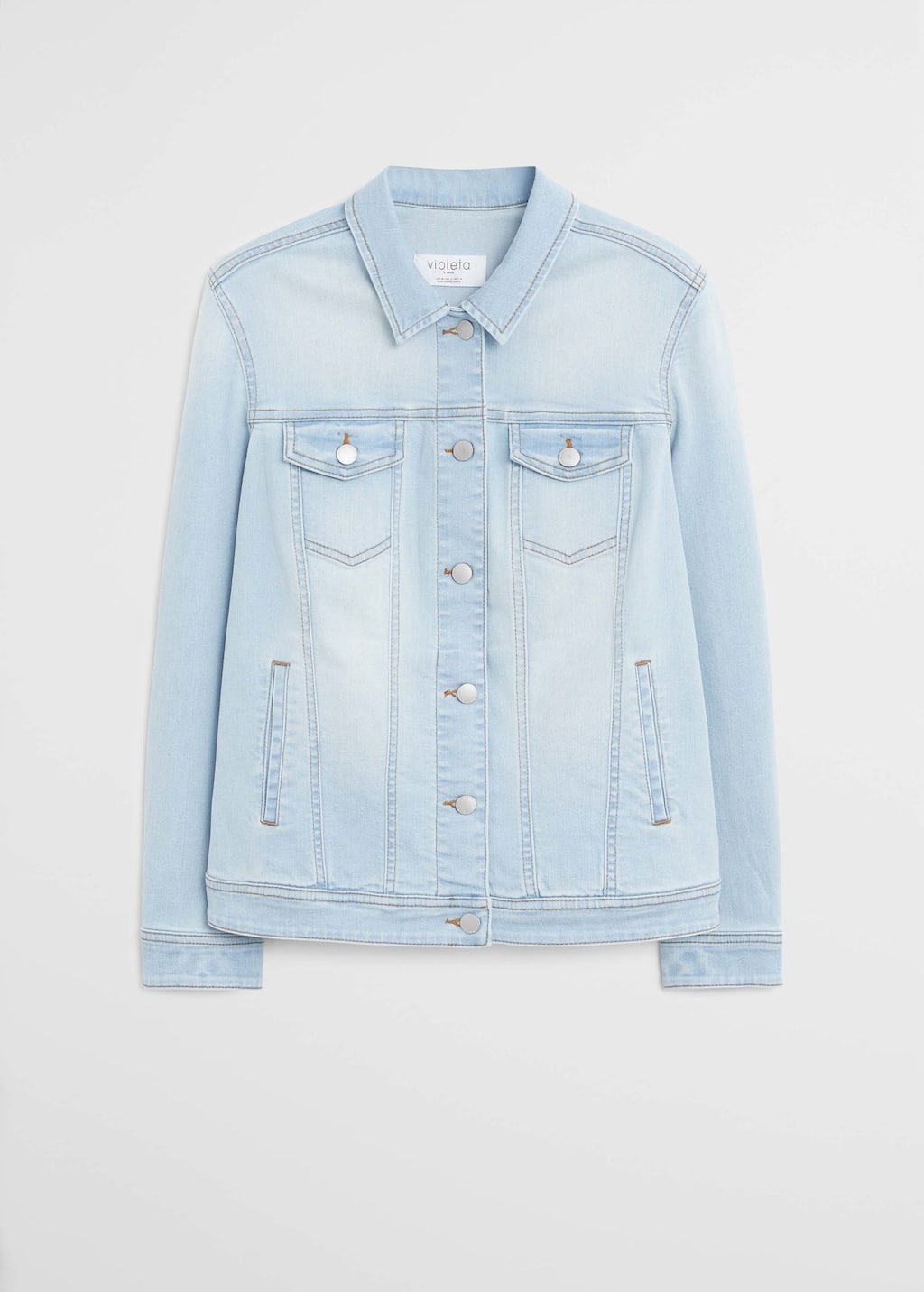 Jakke Store størrelser | Violeta by Mango Norge Mørkvasket denimjakke Store størrelser | Violeta by Mango