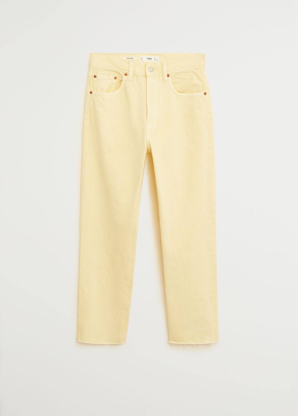 Mango yellow jeans Clearance