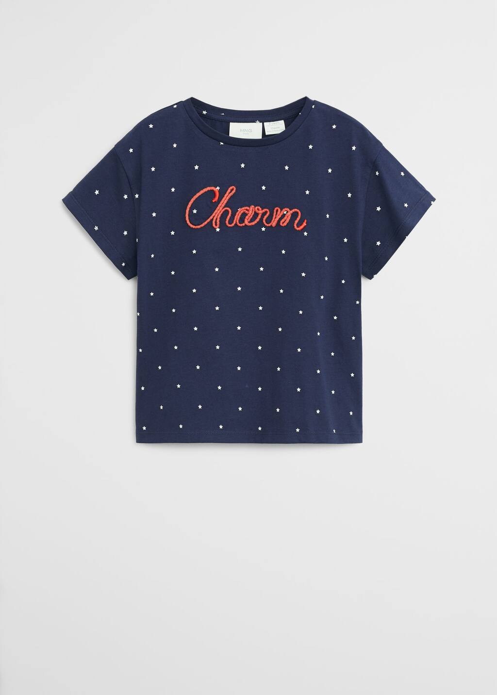 Embroidered polka dot shirt Clearance