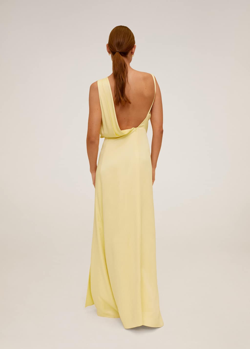 vestido amarillo mango
