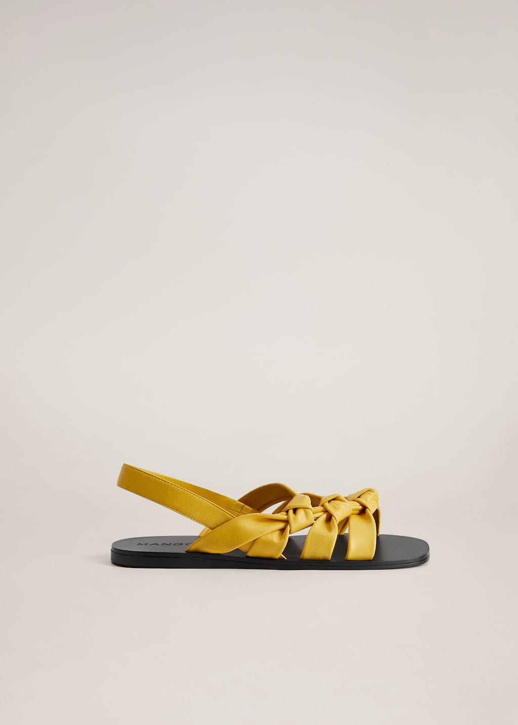 mango gold sandals