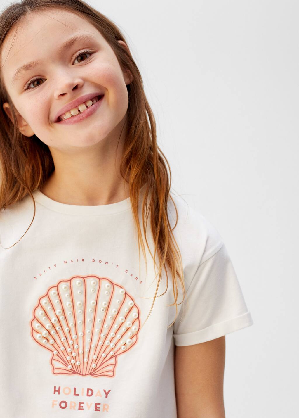 Pearls organic cotton t-shirt - Girls | OUTLET United Kingdom (Channel  Islands)