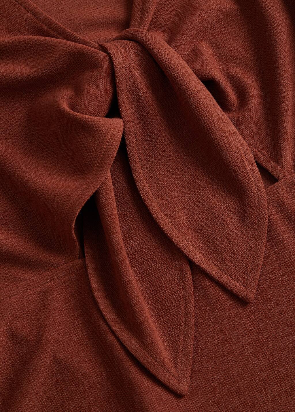 mango back bow dress