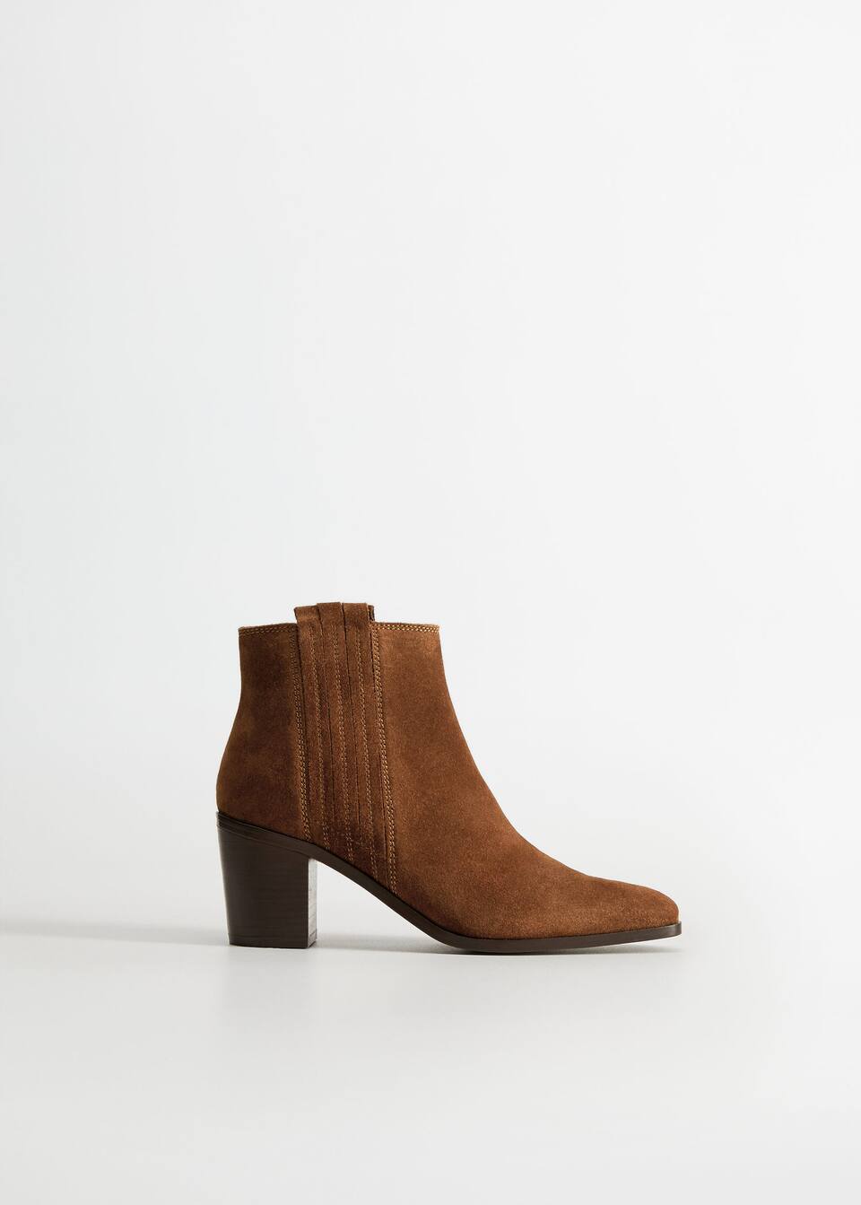Leather Western Ankle Boots Woman Mango The Philippines