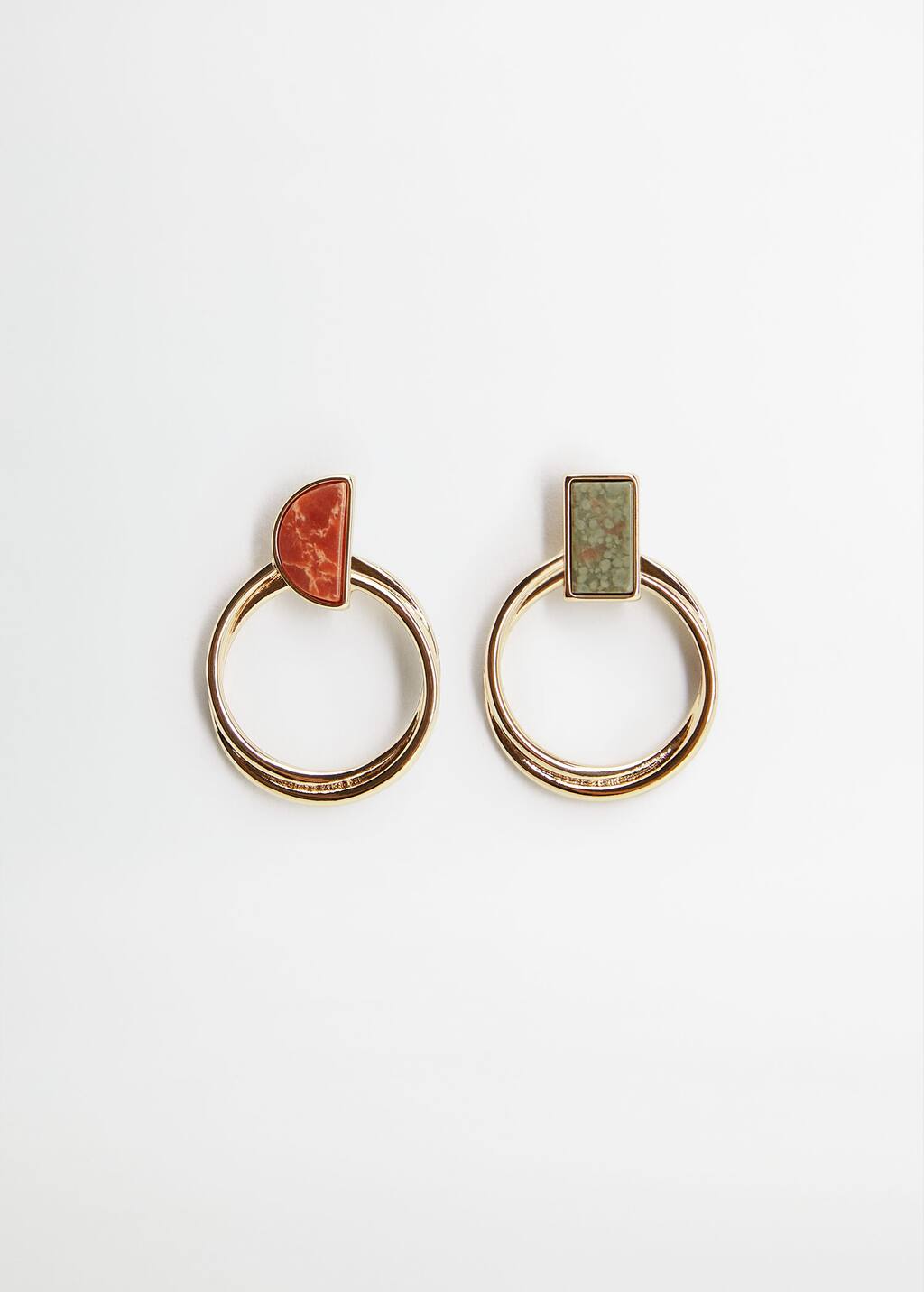 Mango Stone hoop earrings. 1