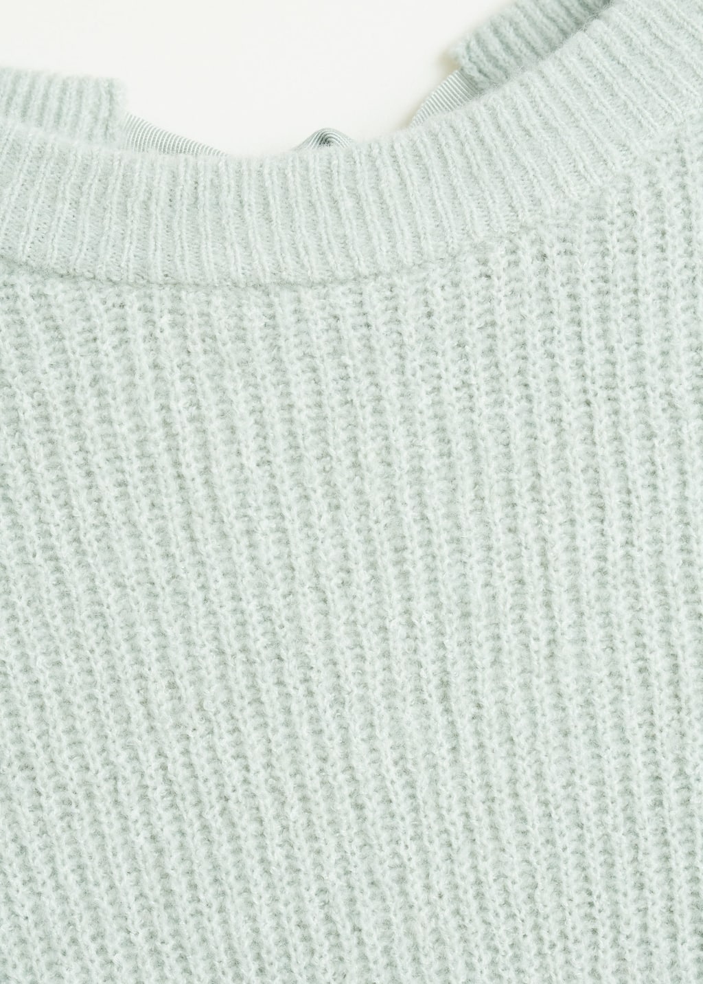 Jersey lazo espalda Mujer | Mango España Jersey de punto lazo manga larga gris | Mode de Mujer