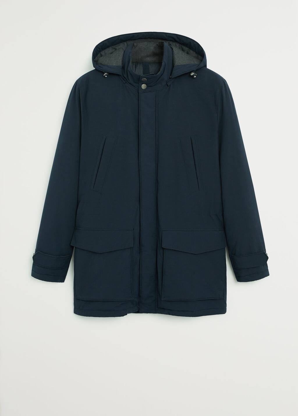 Mango Detachable hood quilted parka 67013253