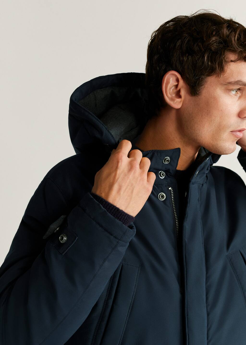 Mango Detachable hood quilted parka 67013253 56