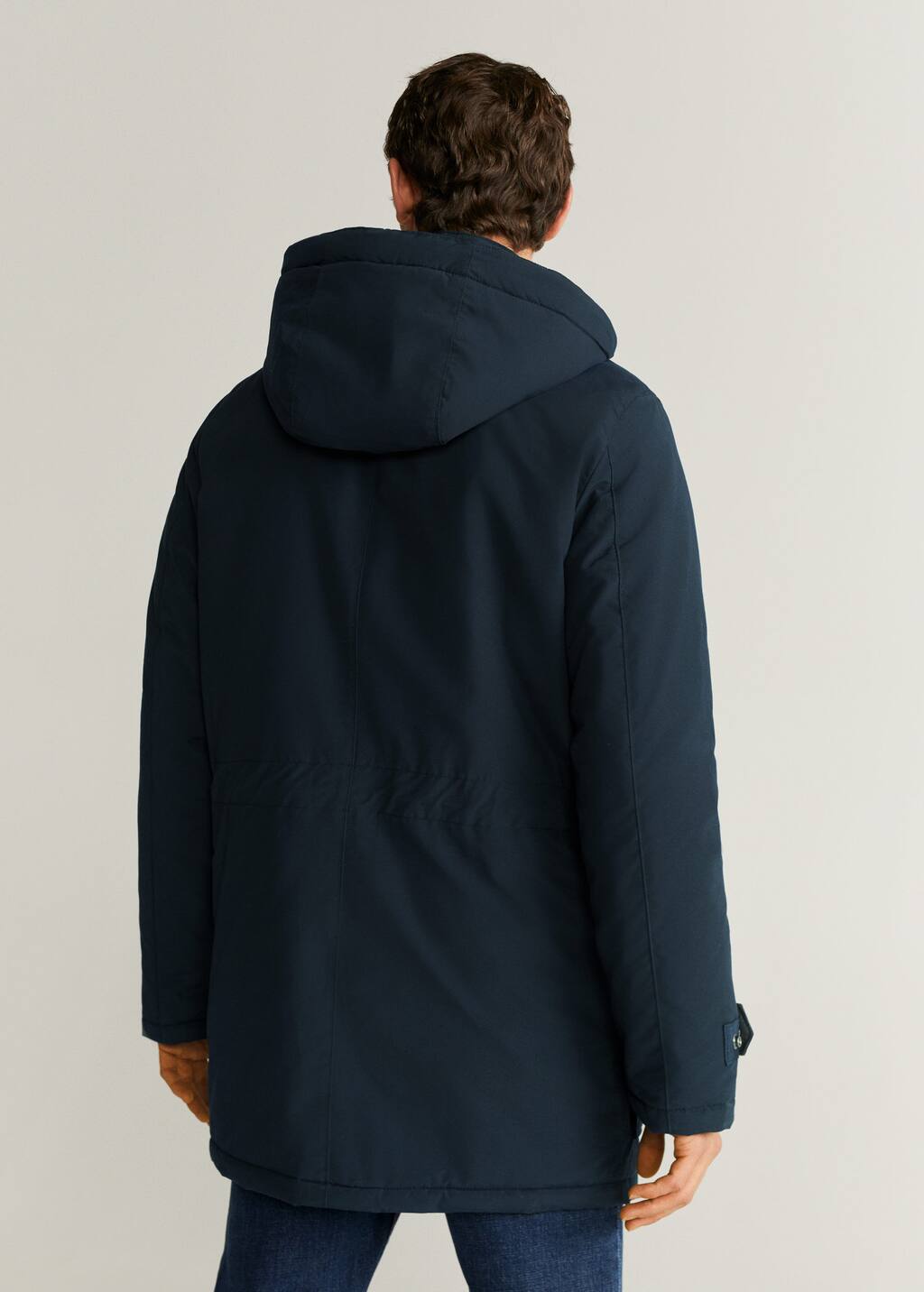 Mango Detachable hood quilted parka 6701325356