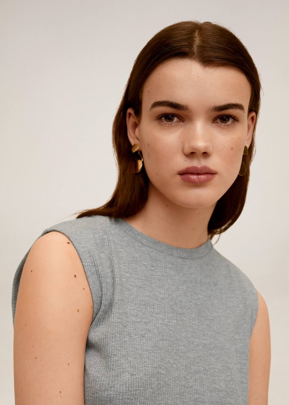 Ruffled Ribbed Dress Woman Mango Hungary