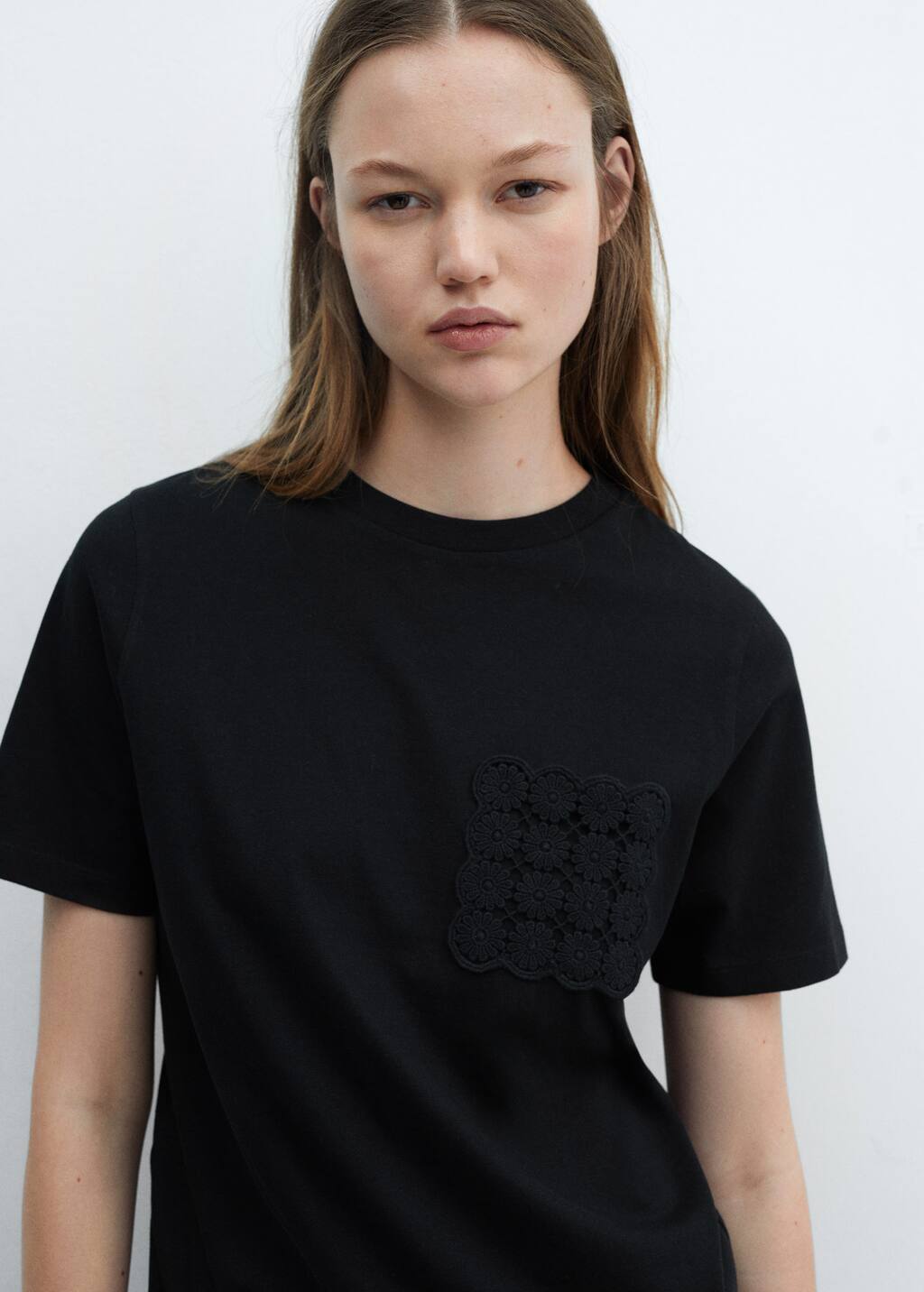 black t shirt pocket