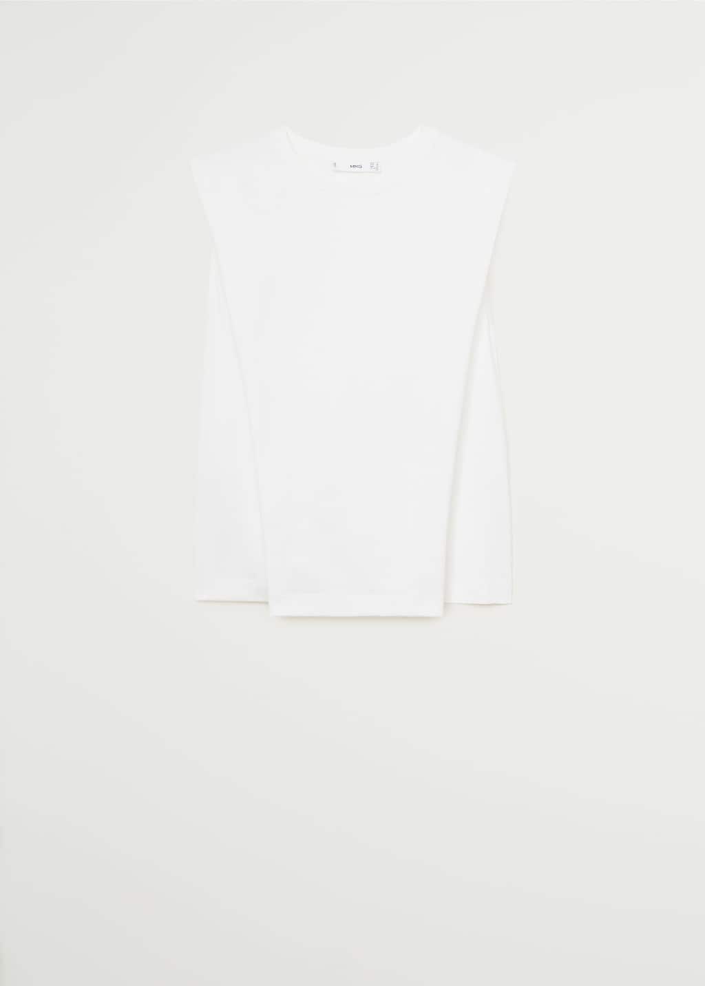 Camiseta sin mangas Mujer | Mango España Camisa algodón sin mangas Mujer | Mango España