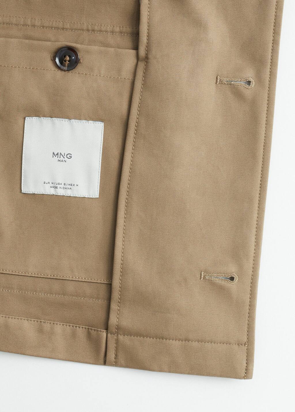 Saharienne coton Homme | Mango Man France MANGO MAN Saharienne en toile de Vestes coton Taille:XXL