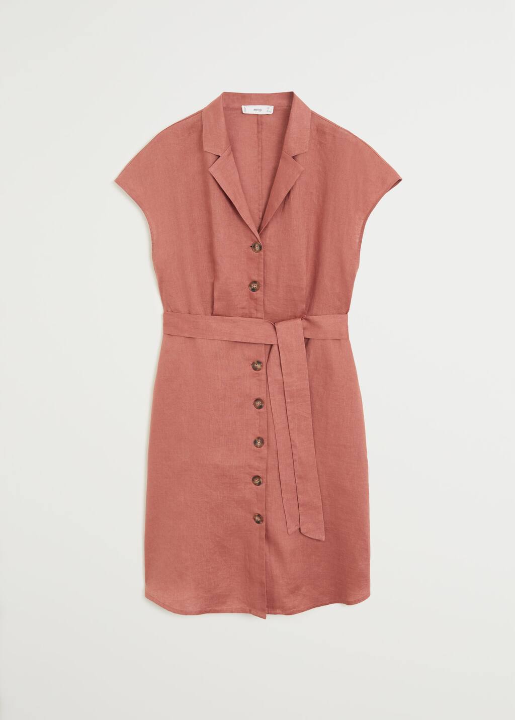 Mango Belt linen dress 67017684 83