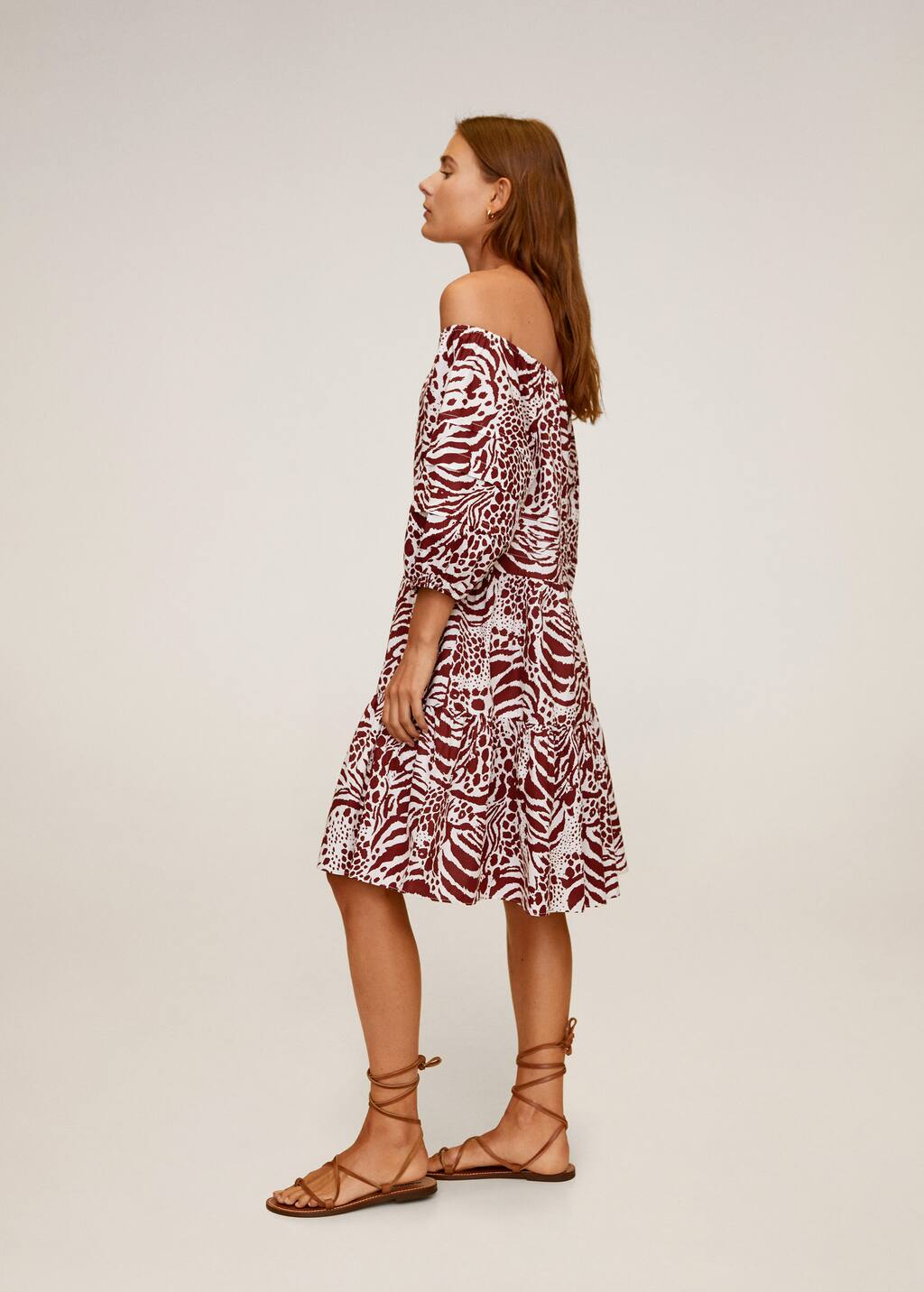 mango off shoulder dress