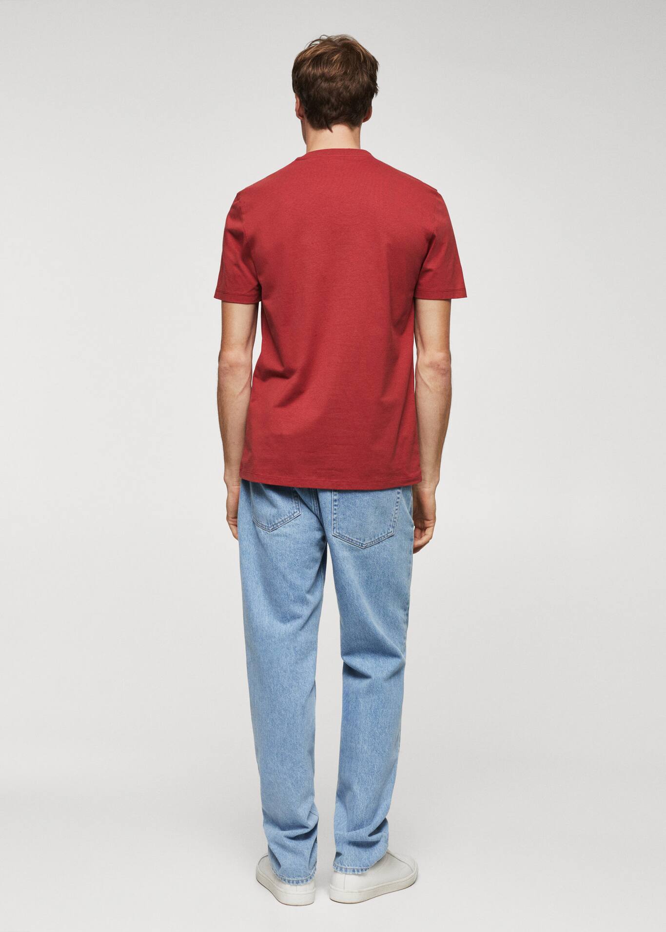 100 Cotton T shirt With Embroidered Logo Men Mango Man USA 100-cotton-t-shirt-with-embroidered-logo-men-mango-man-usa