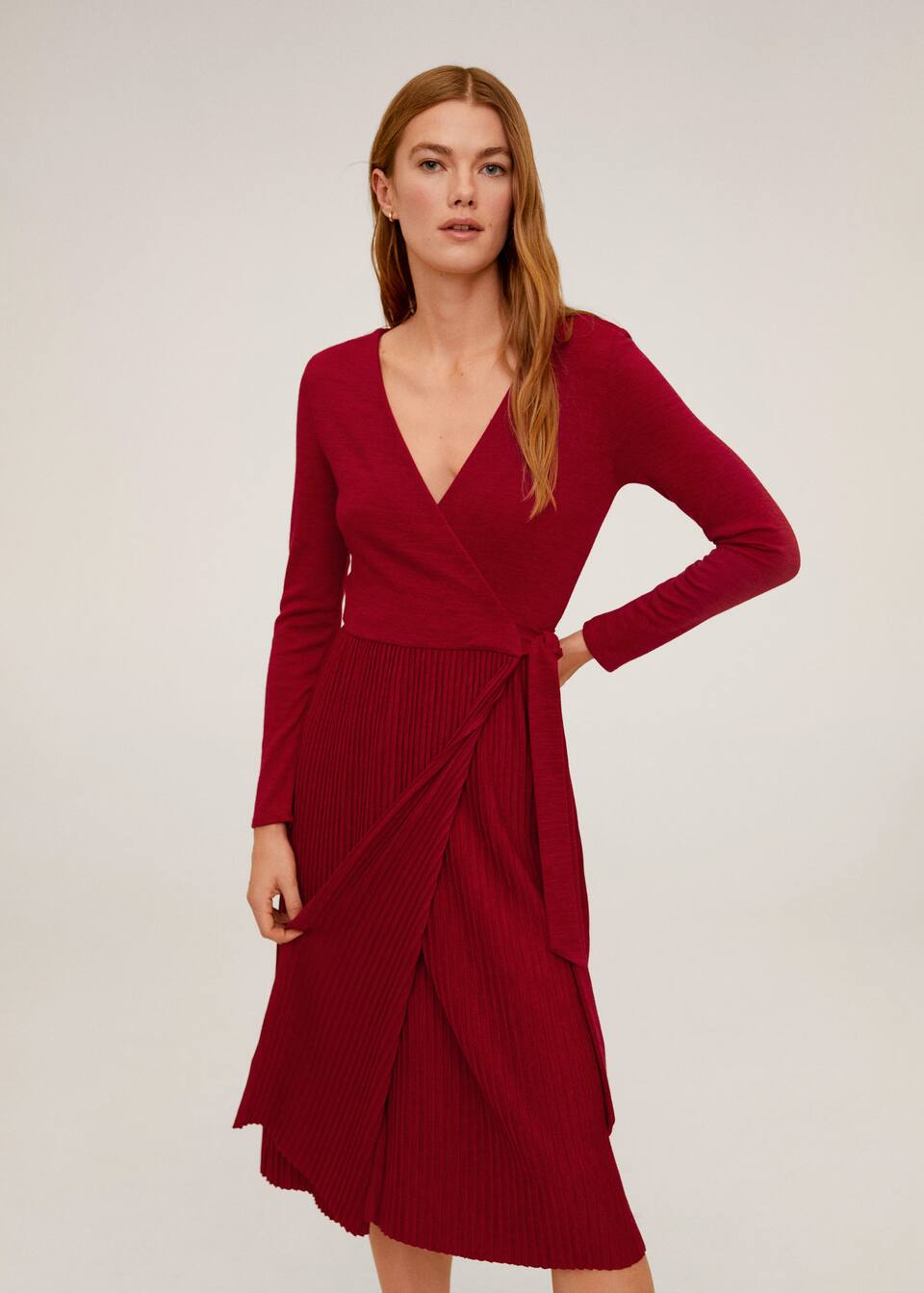 Kleid mit plisseerock - Damen Mango Luxemburg Kleid mit plisseerock - Damen Mango Luxemburg