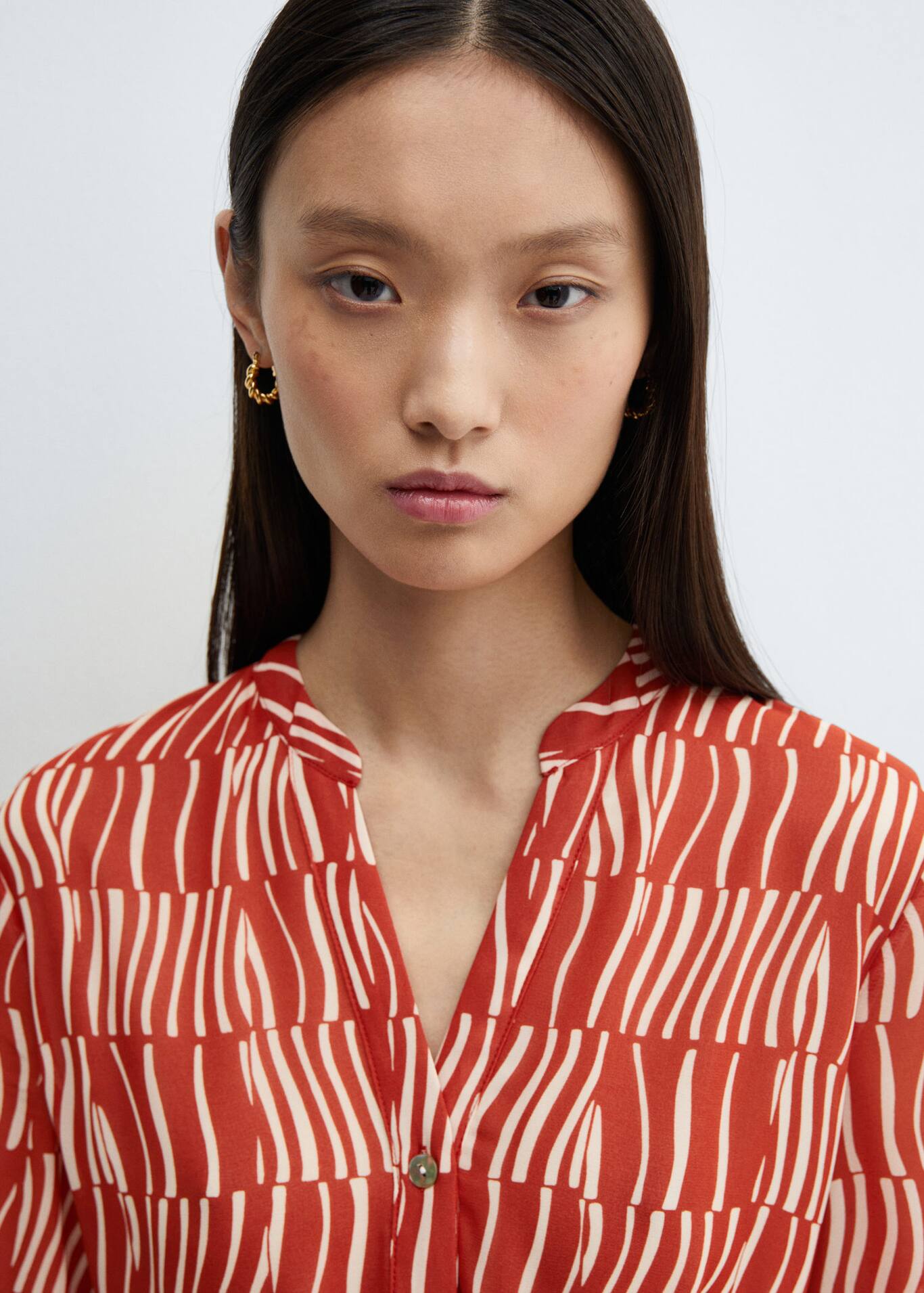 Vestido estampado lazo Mujer Mango España