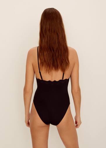 Scalloped Swimsuit Woman Mango Kosovo