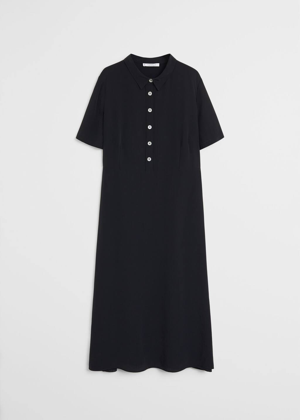 long black shirt dress