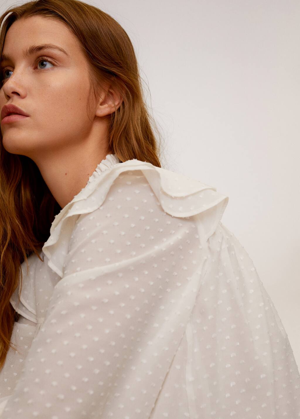 camisa blanca mujer mango