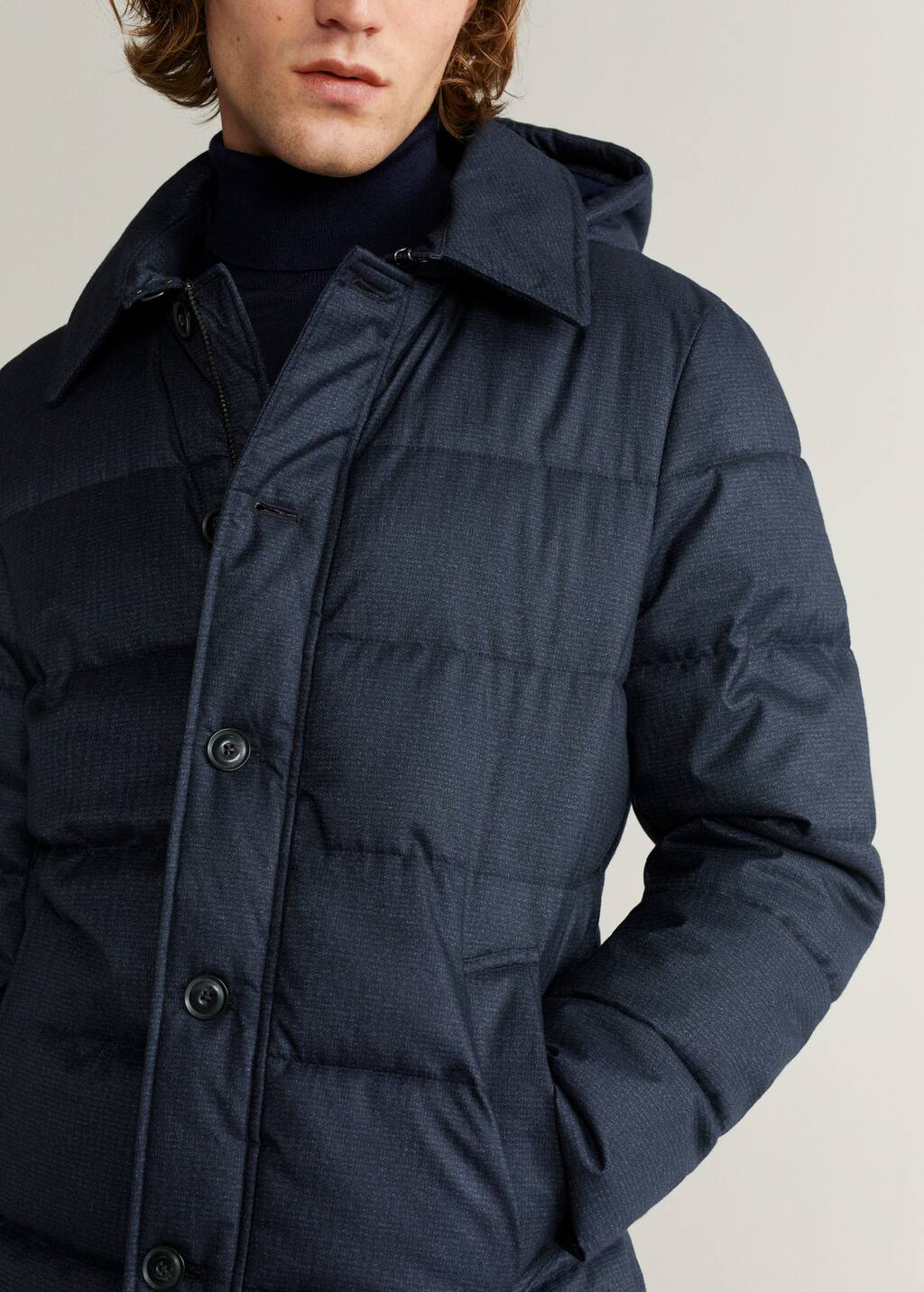 Mango Çıkarılabilir kapüşonlu kapitoneli Mango Çıkarılabilir kapüşonlu kapitoneli