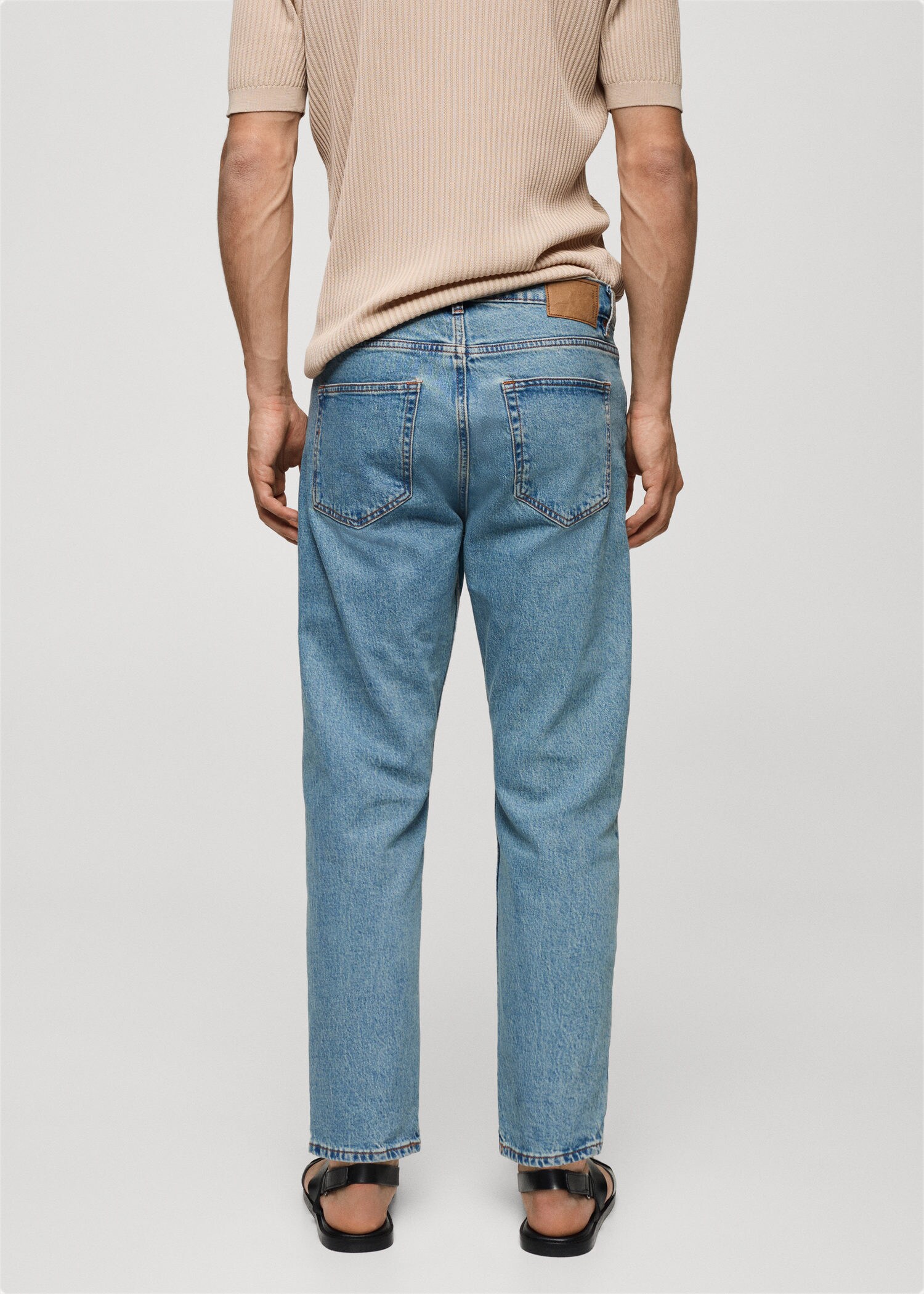 Ben tapered cropped jeans Men Mango Man USA
