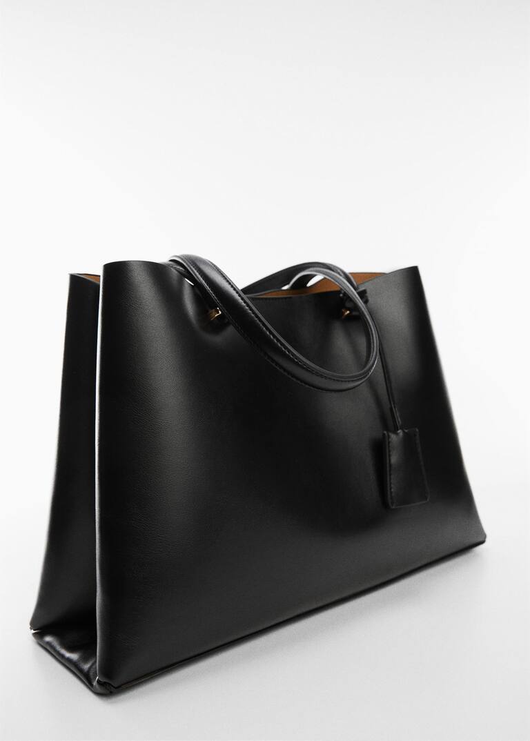 Mango tote bag black Clearance