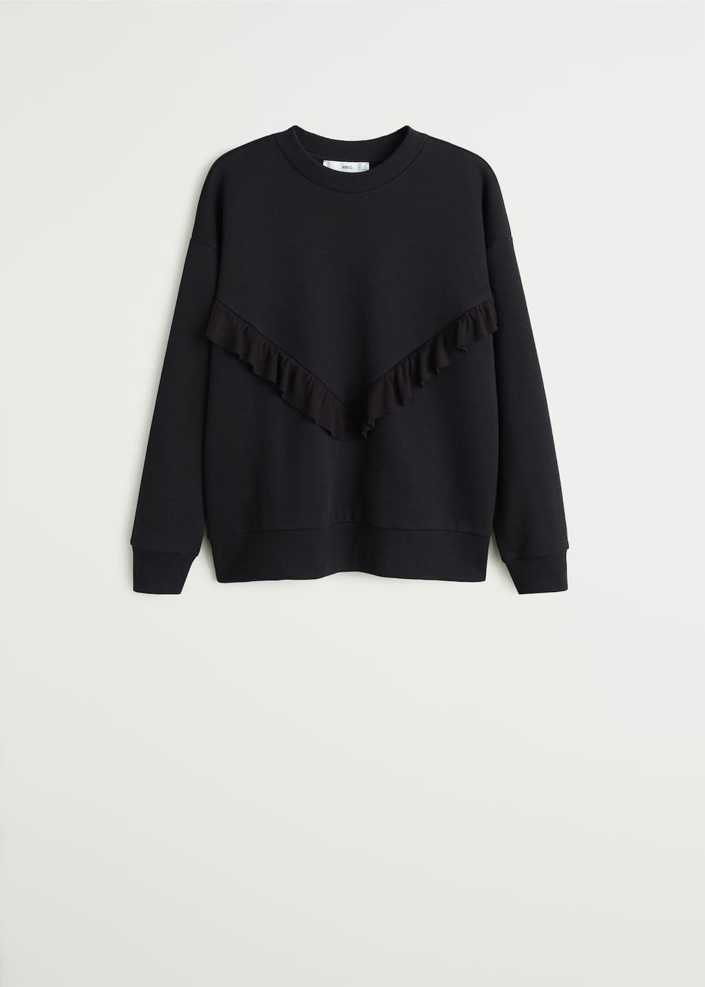 Baumwoll sweatshirt mit rüschen Damen | Mango Österreich Baumwoll sweatshirt mit rüschen Damen | Mango Österreich
