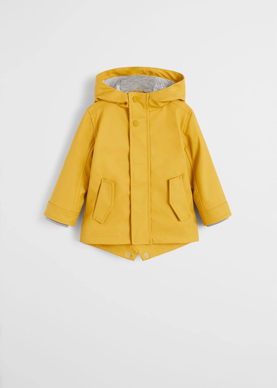 Kontrast Astarli Kapusonlu Yagmurluk Teen Mango Kids Turkiye