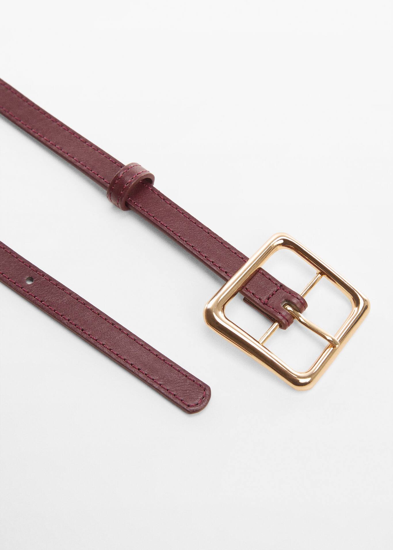 Square buckle belt Women Mango USA