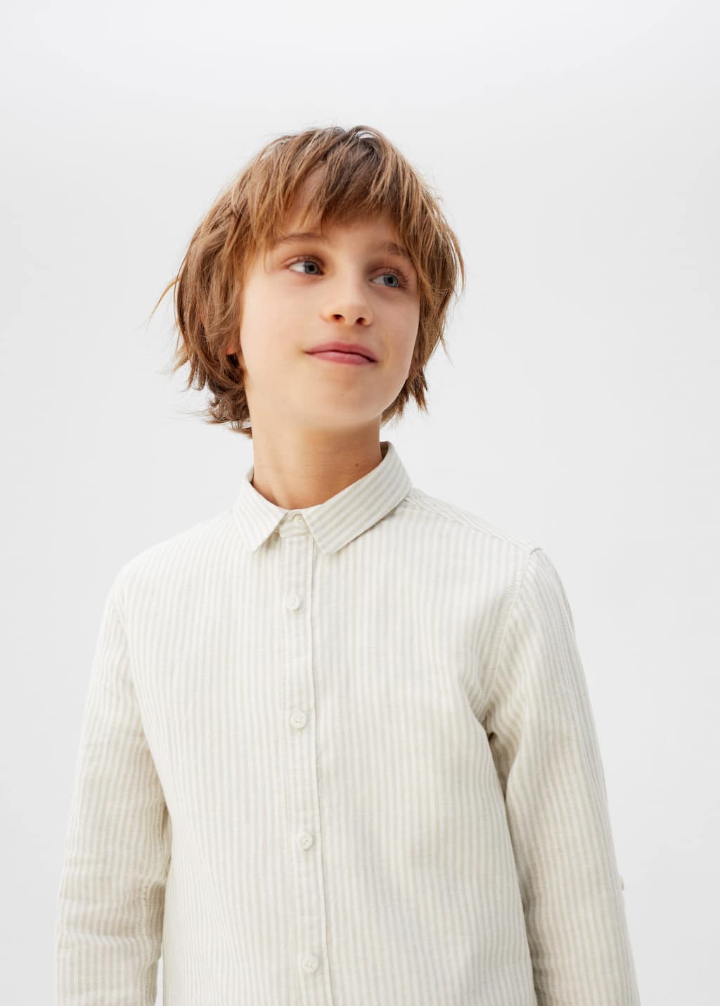 Skjorter for Gutt 2019 | Mango Kids Norge Linskjorte med kinakrage Gutt | MANGO Kids Norge