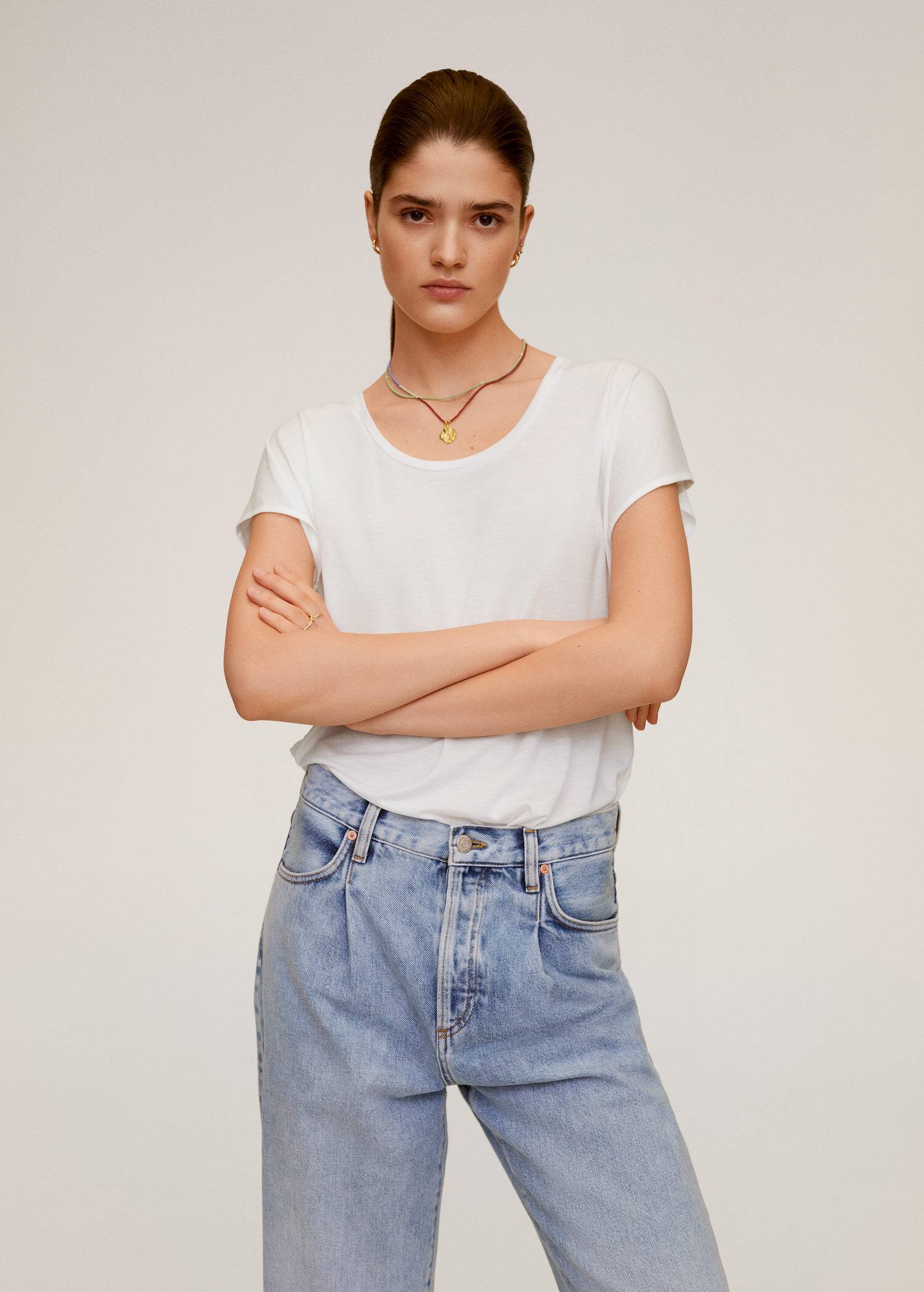 Basic T Shirt Women Mango Usa
