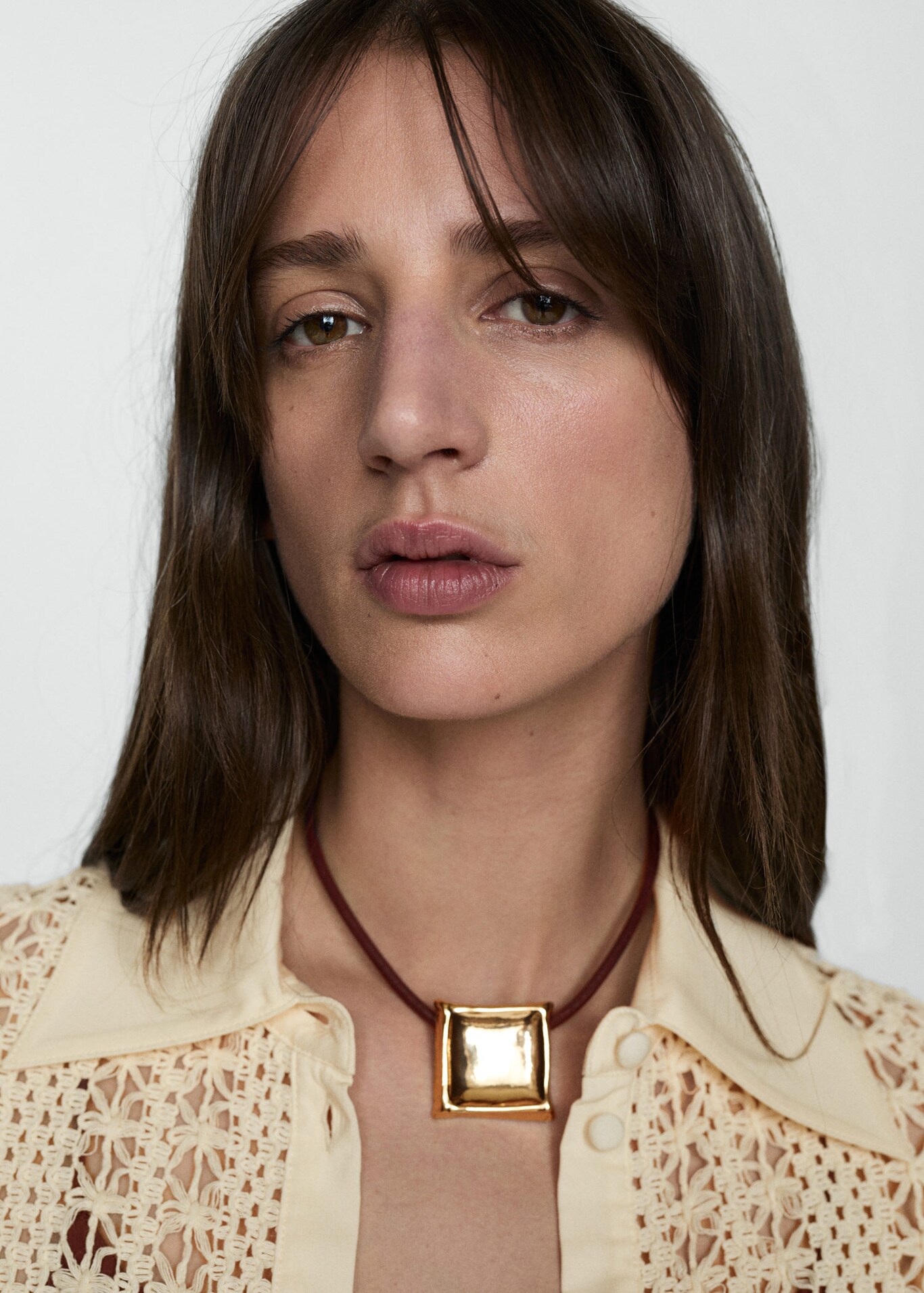 Chemise crochet - Femme | Mango France