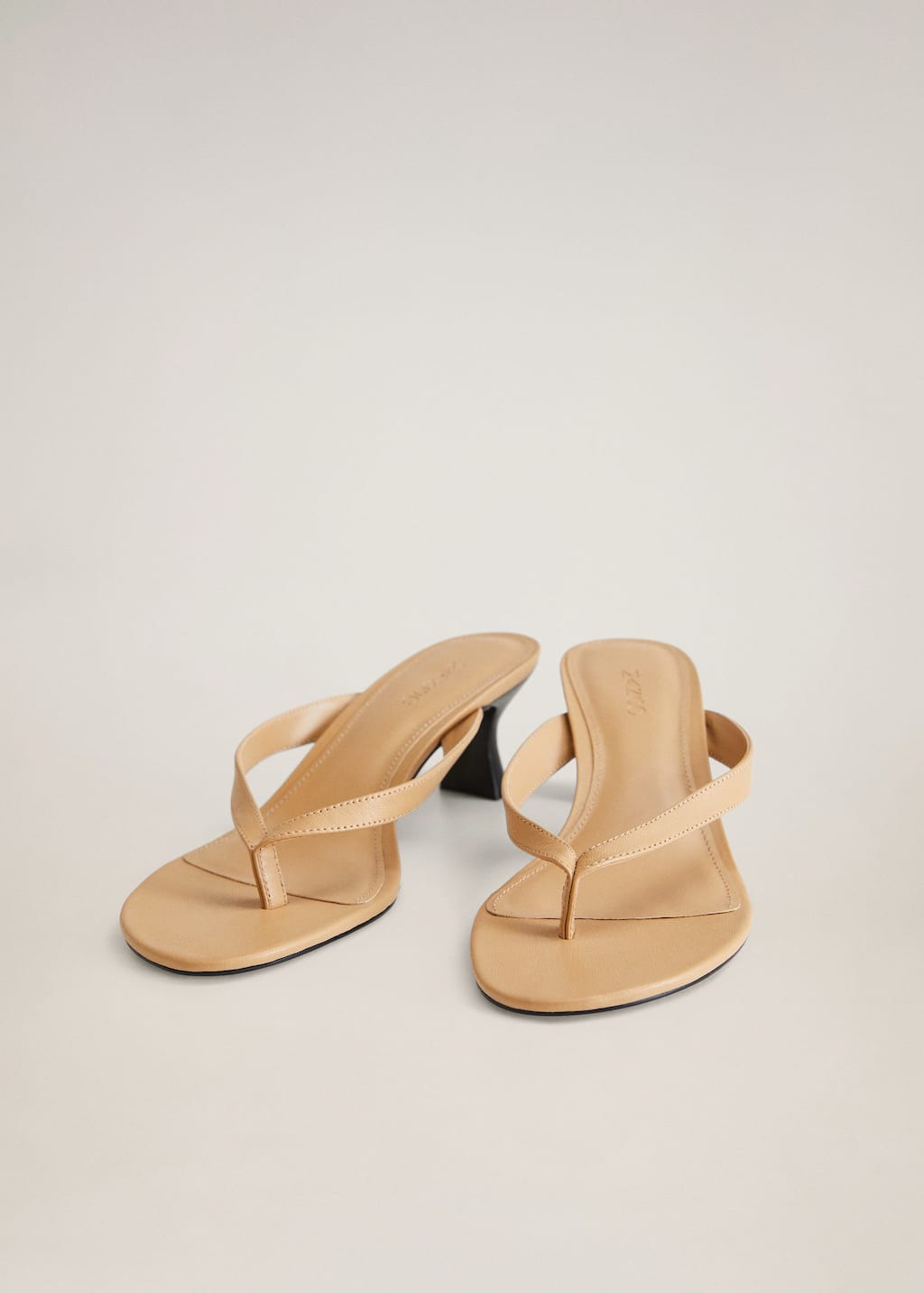 Mango Heel leather sandals 67039027