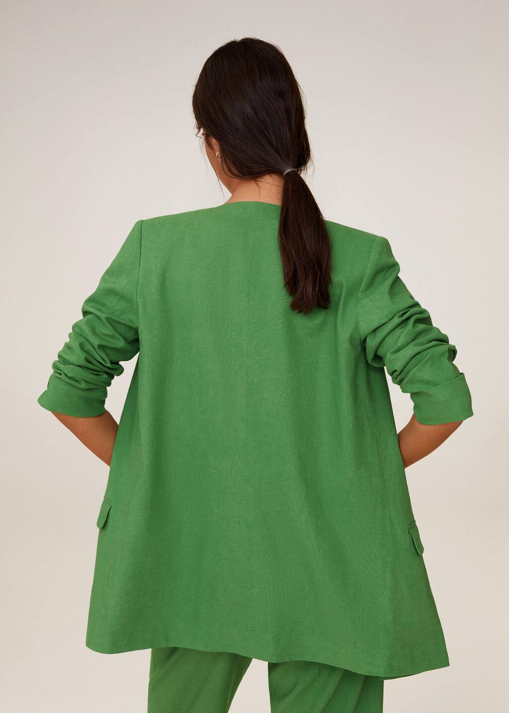 Mango Structured linen jacket 6703921043