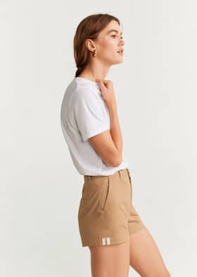 Pockets cotton shorts - Details of the article 2
