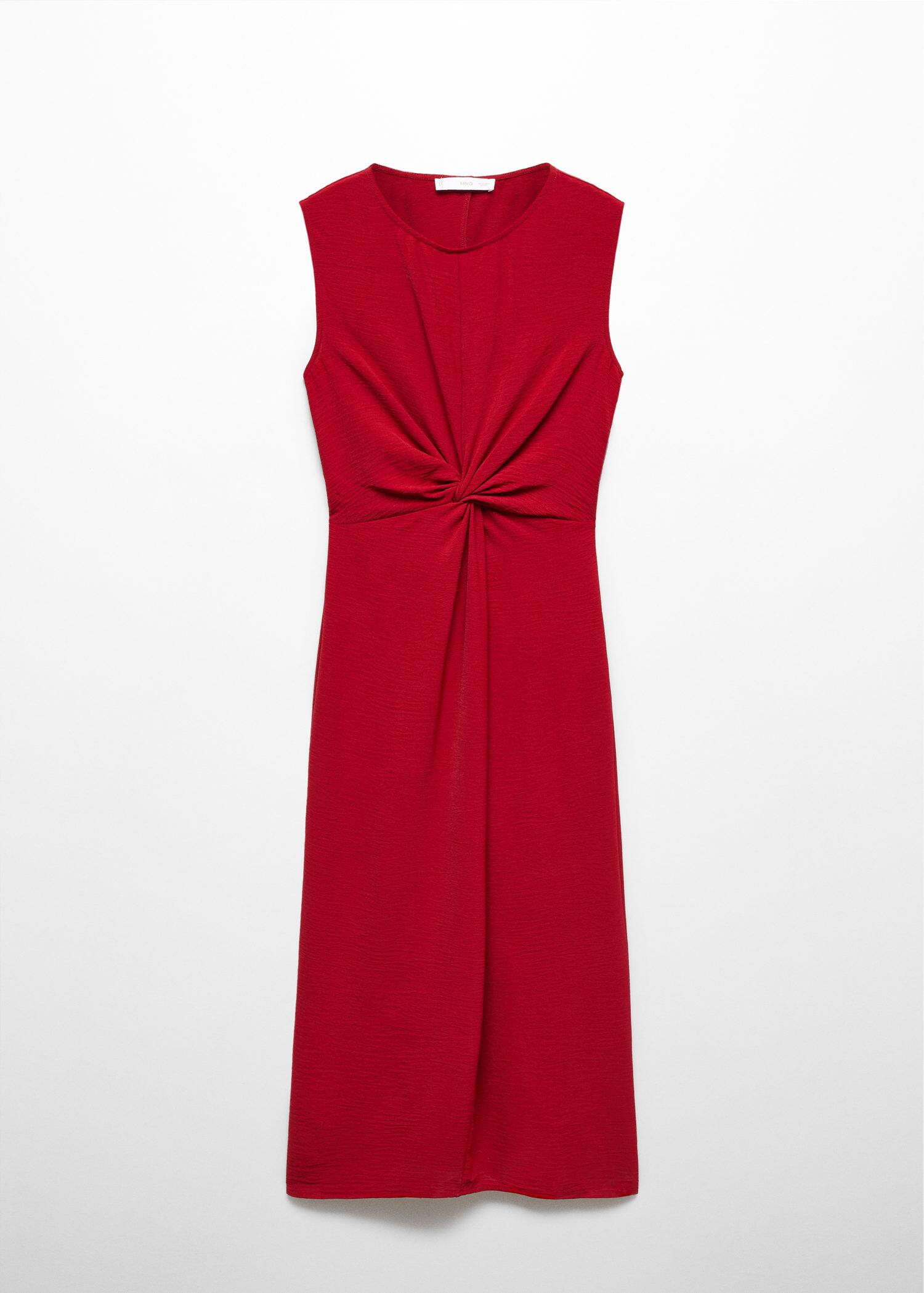 Knot detail dress Woman Mango India