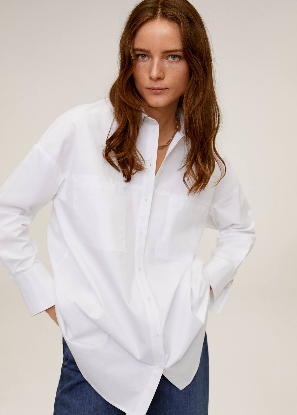 Camisa algodón botones Mujer | Mango España Camisa algodón Mujer | Mango España
