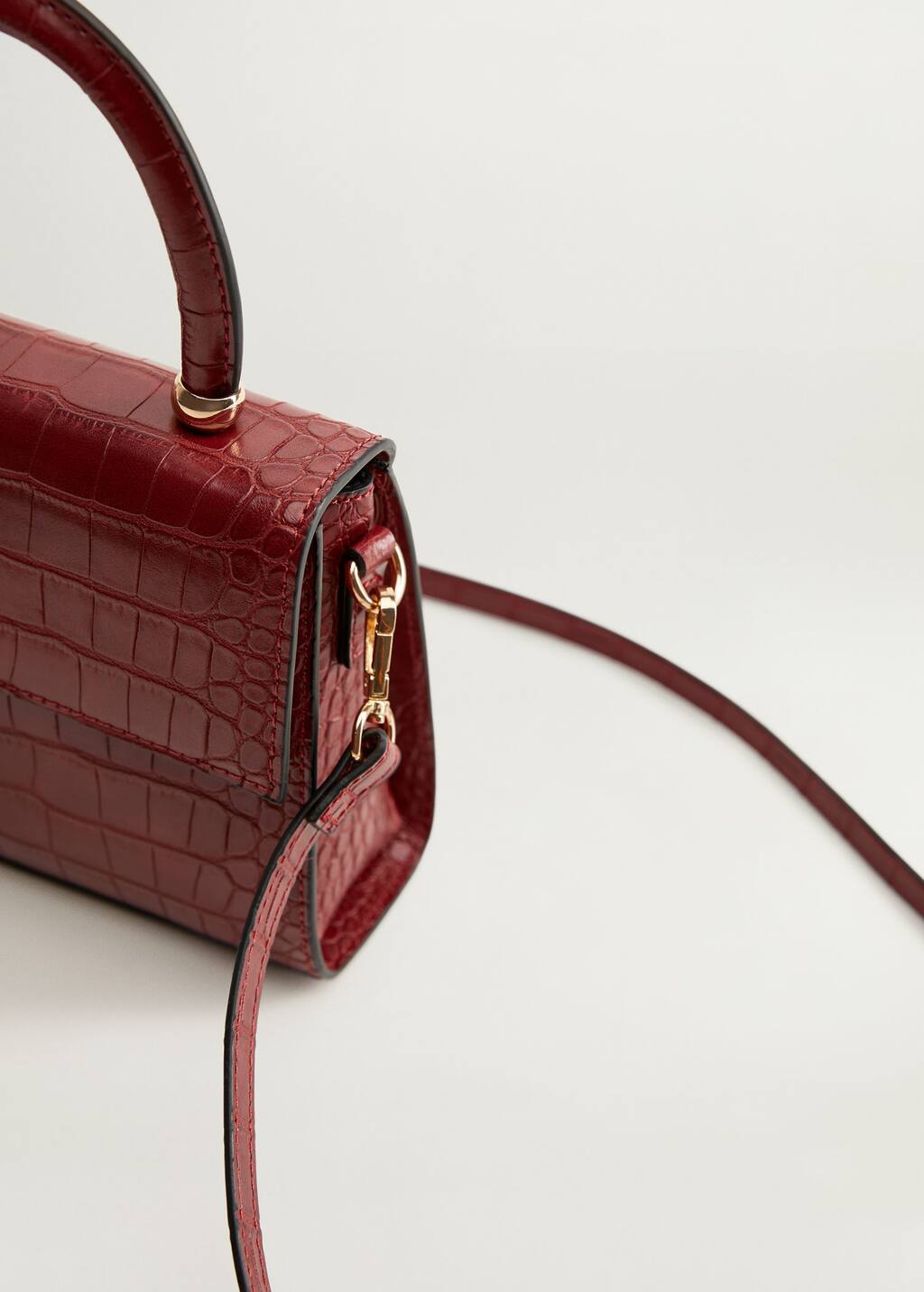 croc effect mini bolsa mango