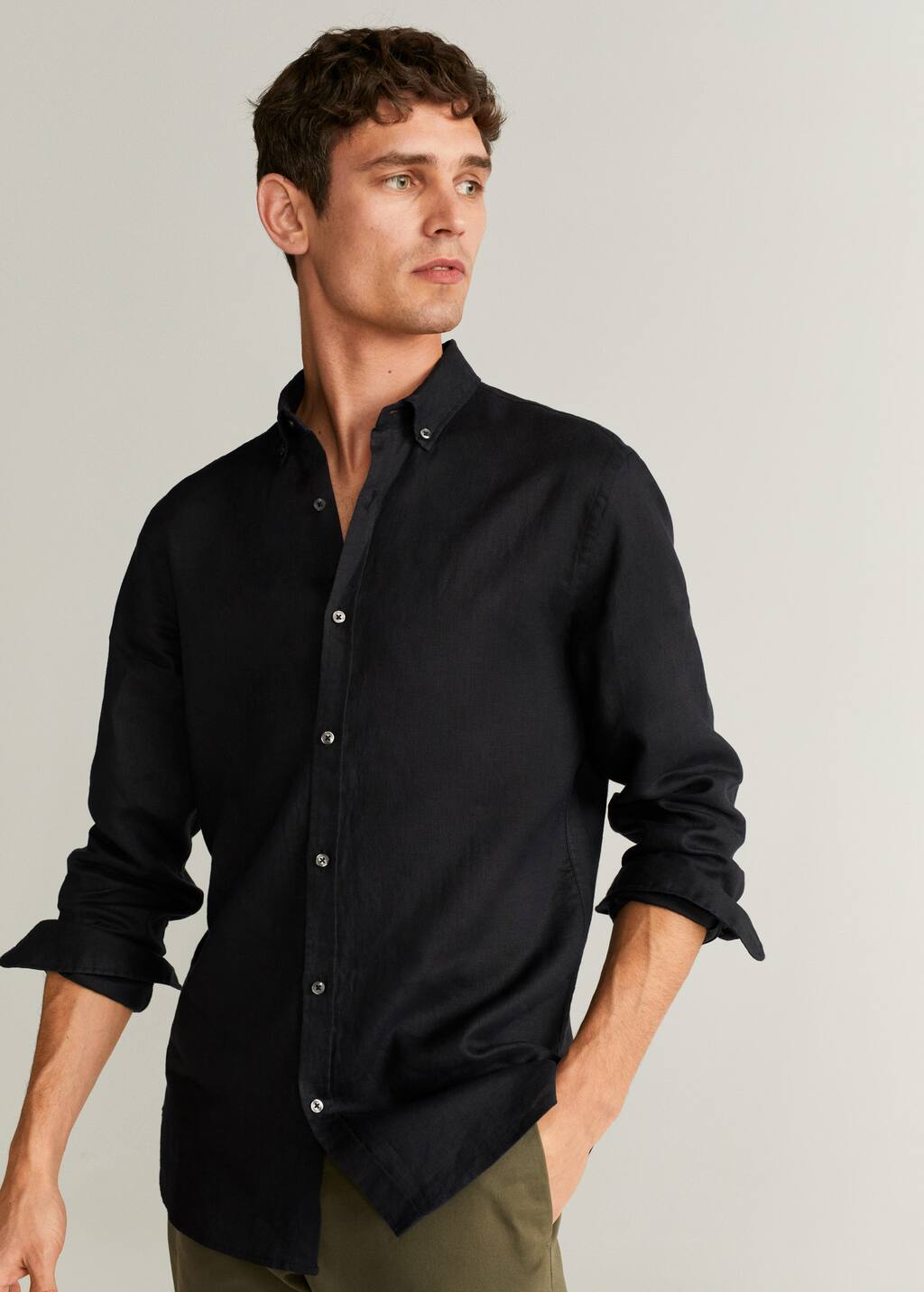 camisetas lino mango