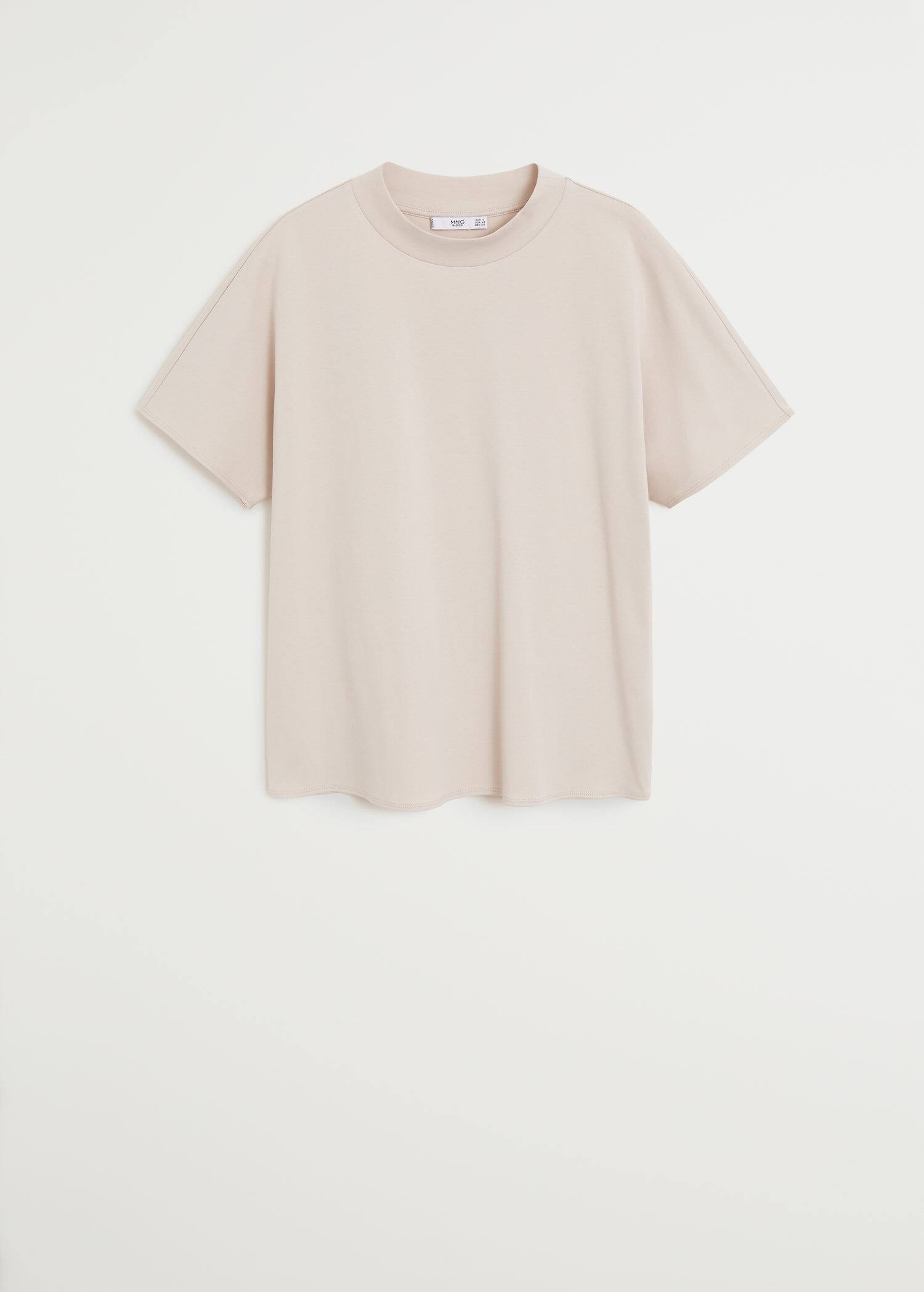 High Collar T Shirt Women Mango Usa