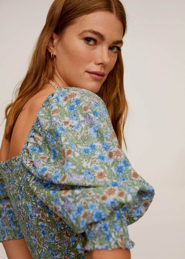 Printed long dress - Details of the article 1