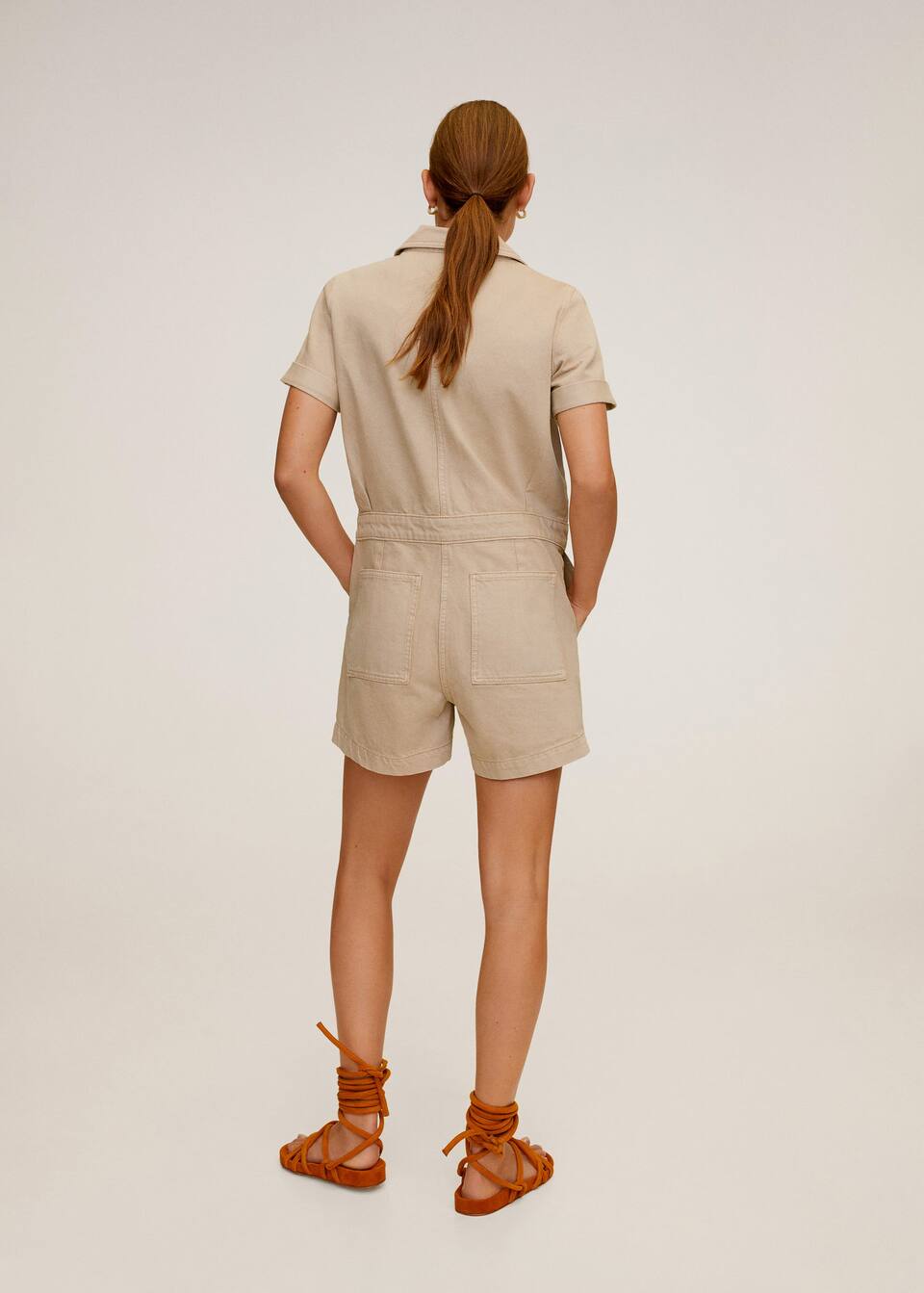 Denim Short Jumpsuit Woman Mango Iran