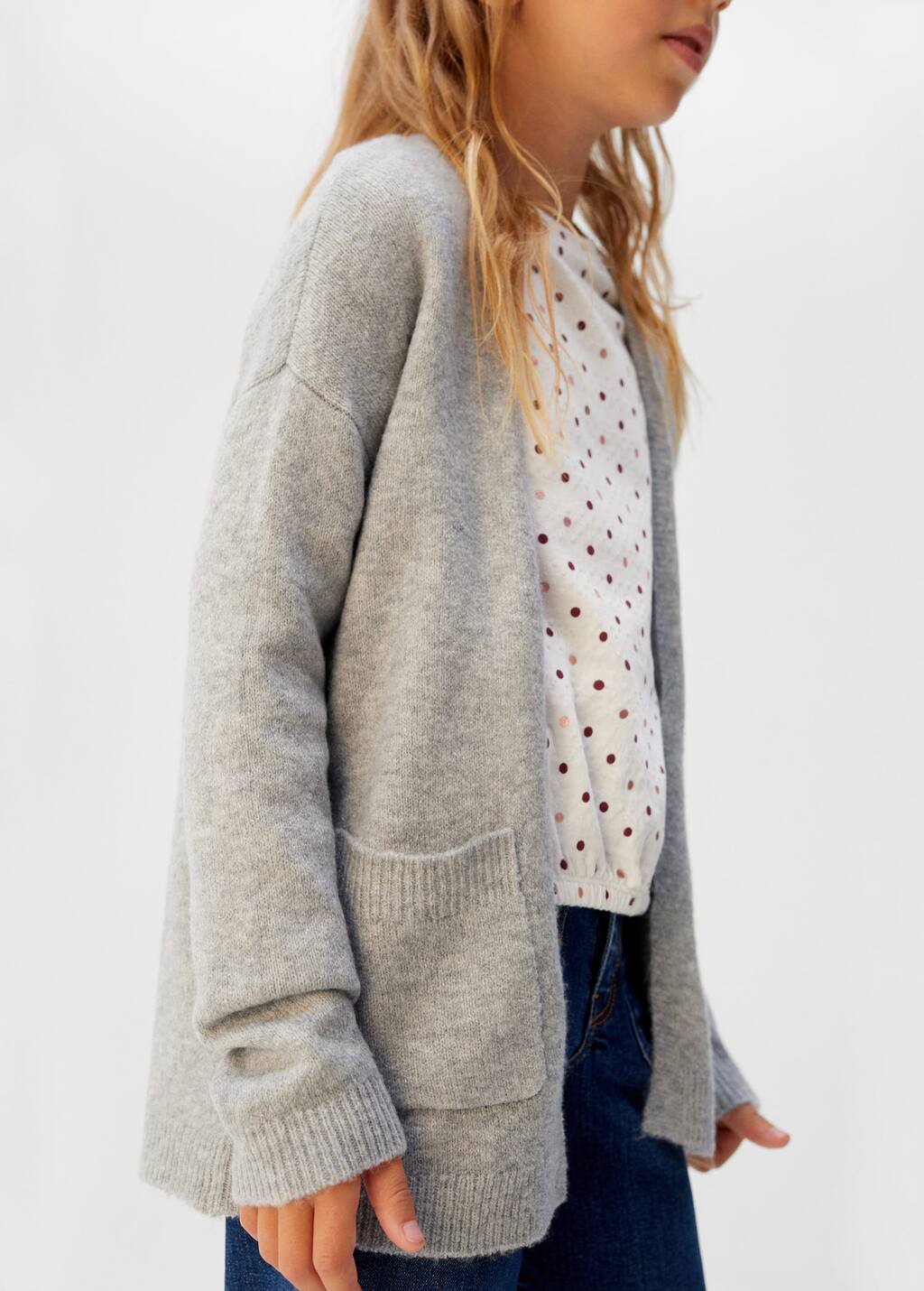 Pocket knit cardigan Girls | Mango Kids Iran Pocket knit cardigan Girls | Mango Kids Iran