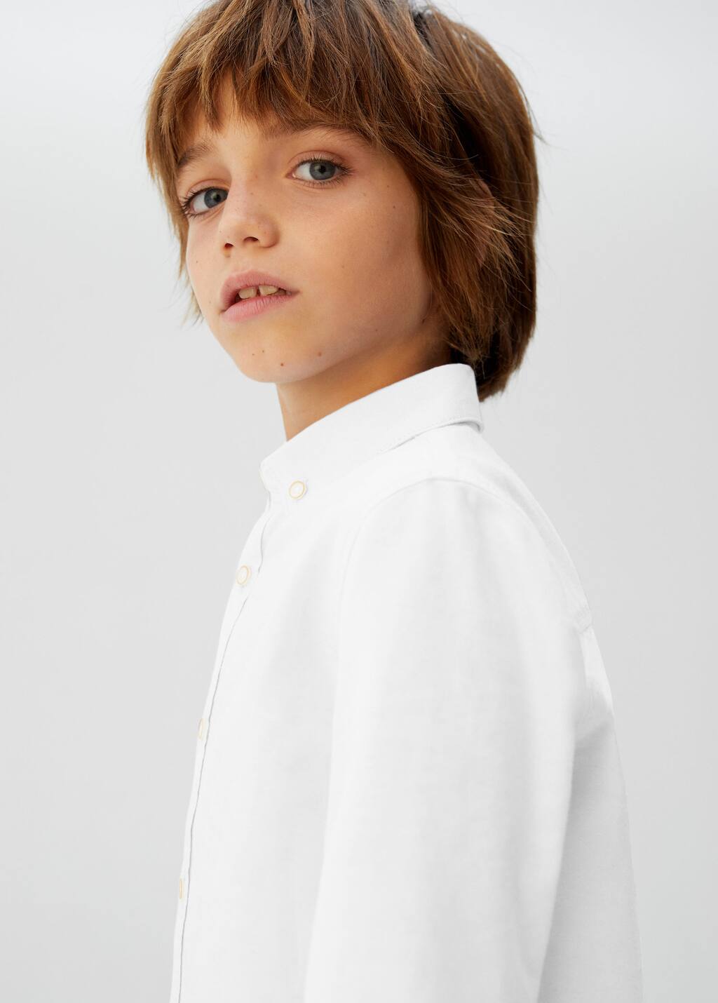 Skjorter for Gutt 2019 | Mango Kids Norge Linskjorte med kinakrage Gutt | MANGO Kids Norge