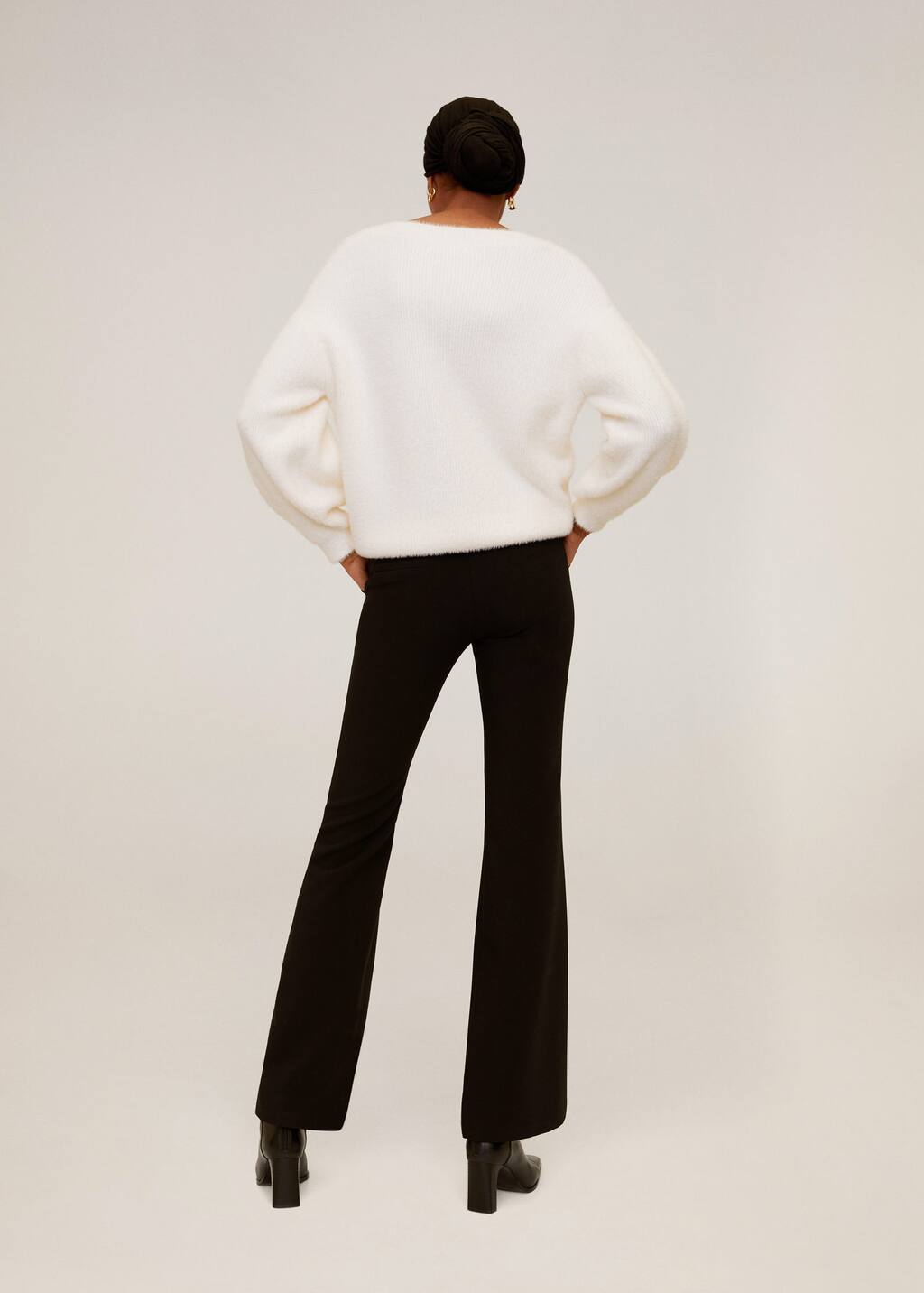 mango flared trousers