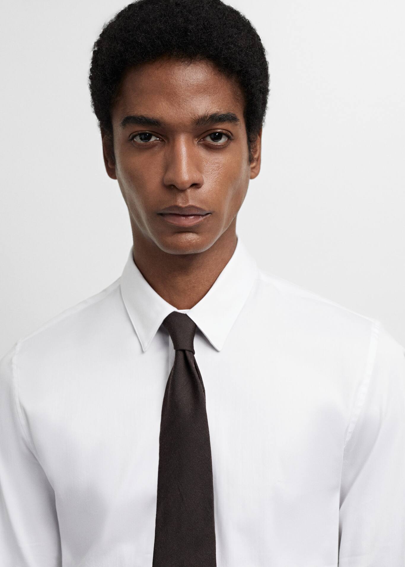 Super slim-fit poplin suit shirt - Man | Mango Man United Arab Emirates